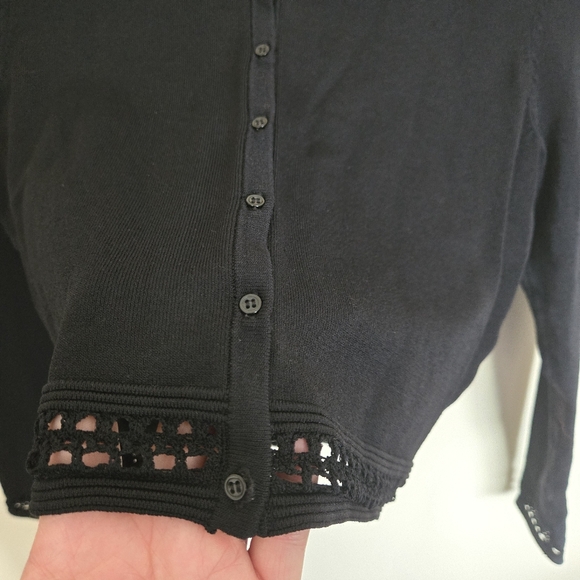 Sandro Paris Black Cardigan Size 1 / Small - Picture 6 of 8
